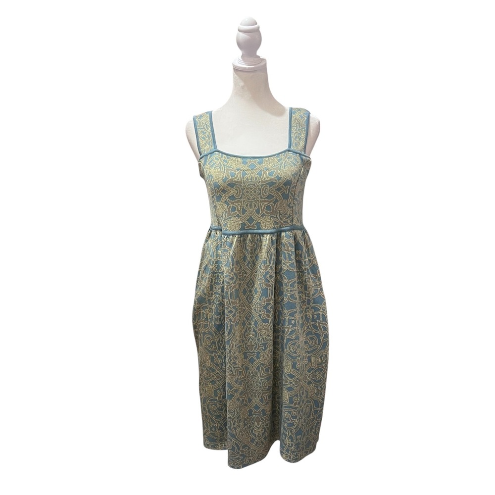 Peruvian Connection Pima Cotton Celtic Print Sleeveless Dress Size Medium